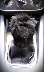 Fuzzy faux fur Gear knob stick shift cover choose your colour