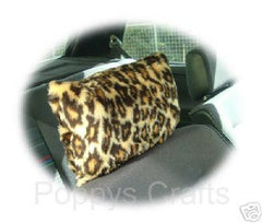 1 pair of Fuzzy Faux fur Headrest covers in a choice of print's Poppys Crafts