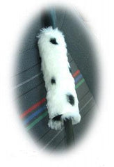 1 pair of faux fur fuzzy seatbelt pads in a choice of print's Poppys Crafts