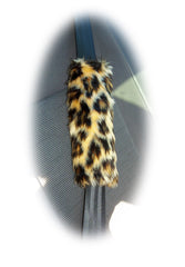 leopard print seatbelt pad