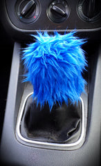 Fuzzy faux fur Gear knob stick shift cover choose your colour
