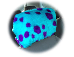 1 pair of Fuzzy Faux fur Headrest covers in a choice of print's Poppys Crafts