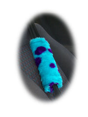 1 singular fuzzy seatbelt pad choose your print zebra cow bee tiger leopard cheetah