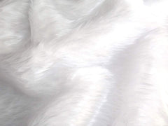 Fuzzy Monster car steering wheel cover Plain faux fur choice of colour White