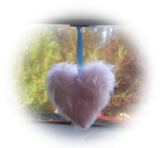 Cute Baby Pink Fluffy heart hanging Poppys Crafts