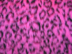 Fuzzy Pink Cheetah print faux fur car steering wheel cover Poppys Crafts