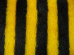 Busy Bumble Bee striped fuzzy faux fur car steering wheel cover Poppys Crafts