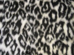 Snow leopard fuzzy faux fur car steering wheel cover Poppys Crafts