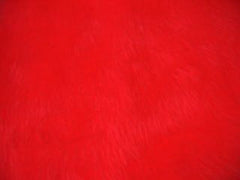 Fuzzy faux fur red seatbelt pads 1 pair Poppys Crafts