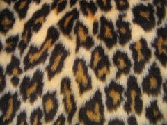 Leopard print fluffy faux fur 4 piece car accessories set Poppys Crafts