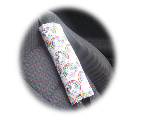 Magical Unicorn and Rainbow cotton shoulder strap pad