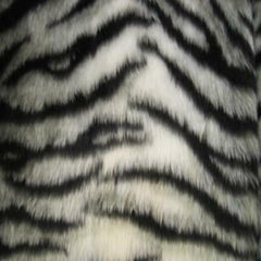 Fuzzy faux fur rear view interior car mirror cover in choice of print